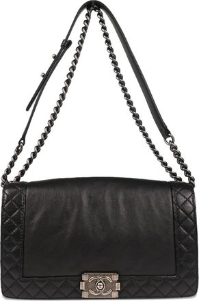 Chanel 2013-2014 quilted shoulder bag - women - CALFSKIN - One Size - Black