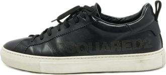 Dsquared2 Sneakers in pelle con logo traforato Pre-owned - Nero