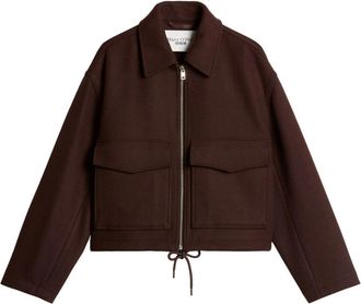 Marc O'Polo Giacca in Twill di Lana - - Jackets - Donna - Marrone - M