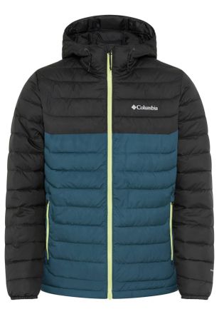 Columbia Steppjacke COLUMBIA Powder Lite II Hooded Jacket, Herren, Gr. S, blau (everblau, shark), Web, Obermaterial: 100% Polyester. Wattierung: 100% Polyester