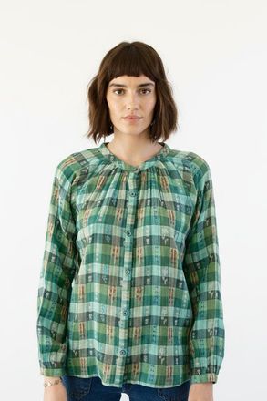 Ace & Jig Daryl Button Front Raglan Blouse in Garden at Nordstrom, Size 4X-Large