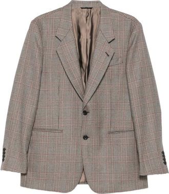 Reveres 1949 Prince Of Wales Check Single-breasted Blazer