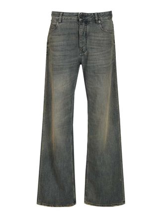 Balenciaga Relaxed-Fit Pants Jeans Blu-Uomo