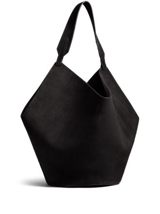 Khaite medium Lotus tote bag - women - Suede - One Size - Black