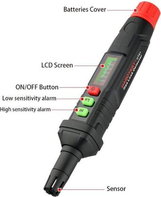 OEM Detector De Fugas De Gas - Alarma De Gas - Detecci&oacute;n De Gas - Alarma De Alta Y Baja Presi&oacute;n - 7 Pulgadas - Negro Y Rojo