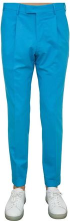 Pantaloni Torino Wollen Broek - Heren - Slim Fit Broeken - Blauw - M - Wol - Broeken
