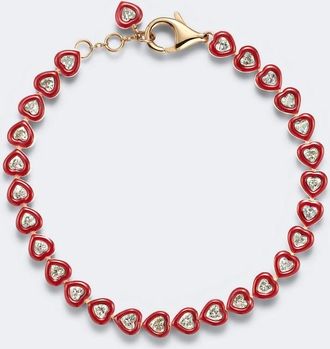 Kamyen Jewellery Candy Crush 18kt rose gold and enamel bracelet with diamonds