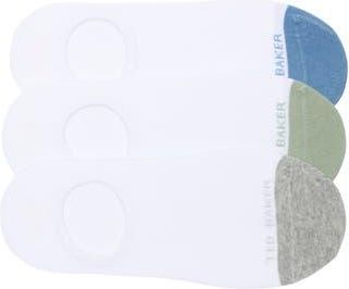 Ted Baker Pack of 3 No Show Socks in White at Nordstrom Rack