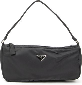 Prada Pre-owned Womens Vintage Rectangular Pochette Shoulder Bag - Black - One Size
