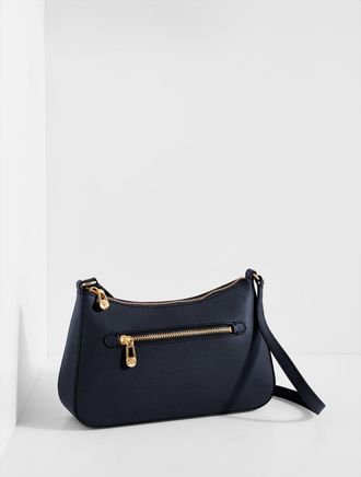 Talbots Evelyn Pebble Leather Crossbody Bag - Indigo - 001 Talbots