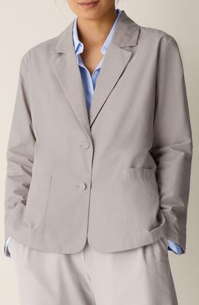 Eileen Fisher Easy Blazer in Dove at Nordstrom, Size Xx-Small