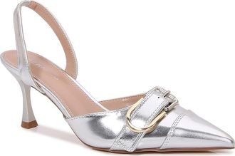 Berness Alexa Pointed Toe Slingback Pump in Silver at Nordstrom Rack, Size 7.5
