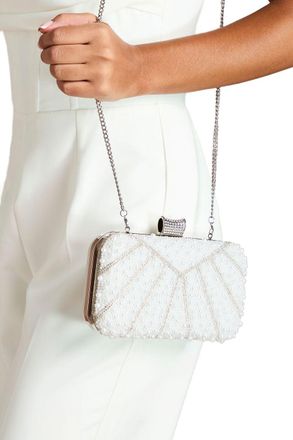 Coast Bridal Pearl Detail Clutch Bag, One Size, ivory