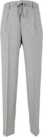 PESERICO Slim-fit Broeken - Heren - Slim Fit Broeken - Grijs - M - Broeken