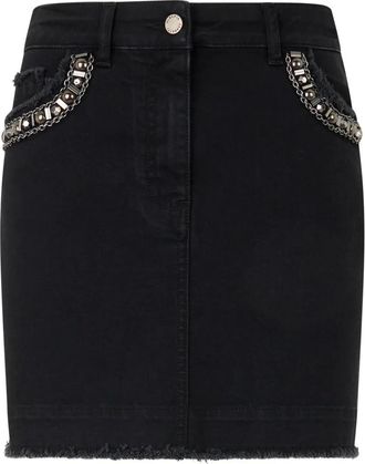 Alberta Ferretti Dames, Rokken, Zwart, Maat: XS Denim