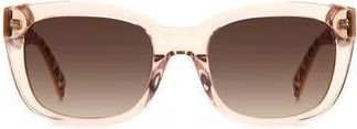 Kate Spade New York tammy 53mm rectangular sunglasses in Beige /Brown Gradient at Nordstrom Rack