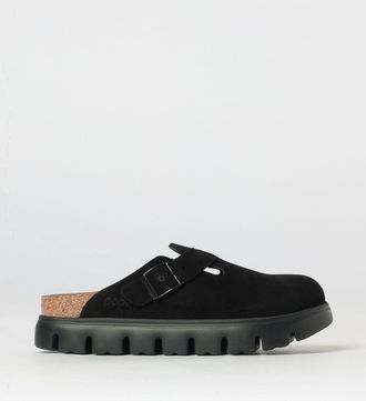 Birkenstock Mules Papillio Boston Chunky in camoscio