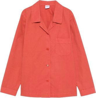 Aspesi Overhemdjas van het Pajama-type - Dames - Overhemden - Rood - S - Katoen - Overhemden