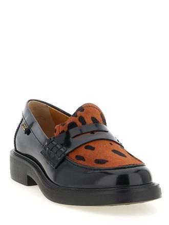 Tod's Pony Hair Leopard-Print Loafer - Black