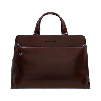 Piquadro Personaliseerbare laptoptas 15-6 - Heren - Laptoptassen - Bruin - ONE Size - Leer - Tassen
