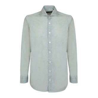 Lardini Formeel overhemd - Heren - Overhemden - Groen - Maat: 3XL Leer