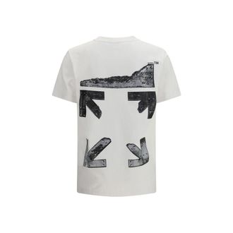 Off-white Mens White Cotton T-Shirt
