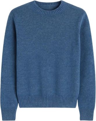 Gran Sasso Truien & Vesten, Heren, Blauw, 2Xl, Wol, Paricollo Ronde Hals Knit