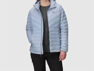 Outdoor Research Transcendent Down Hoodie In Fjord