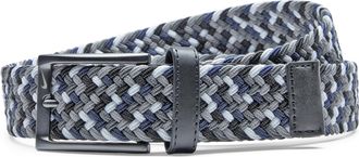 Nike Mens Stretch Woven Belt, Black/Grey Multi, M