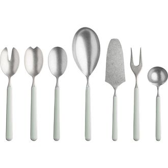 Mepra Fantasia Pewter Serving Set - 7 Pieces in Sage at Nordstrom