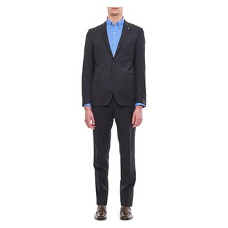 Tagliatore Single Breasted Suits, male, Blue, S, Single-breasted Suit