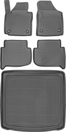 OEM Juego De Alfombrillas Para Coche Y Maletero Para Volkswagen Touran Minivan (a Partir De 2015)