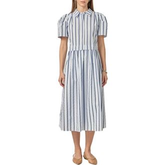English Factory Stripe A-Line Dress in Blue Stripe at Nordstrom, Size X-Small