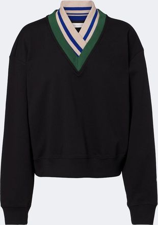 Dries Van Noten Felpa in jersey di cotone