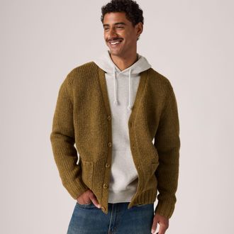 Levi's Mammoth Cardigan - Mens - 2XL - Brown