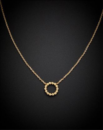 Italian Gold, Inc 14K Bead Circle Necklace