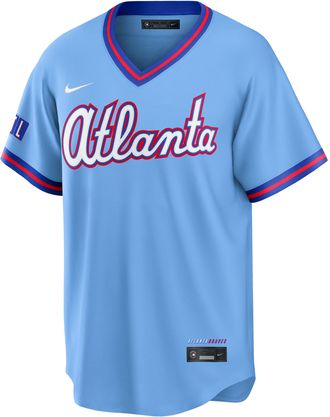 Nike Atlanta Braves City Connect Nike Mens MLB Stadium Jersey in White | RE260H0LAW-43L