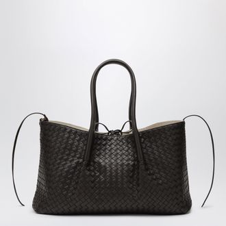 Bottega Veneta Pinacoteca large bag in espresso/&eacute;cru