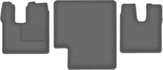 OEM Alfombrillas De Terciopelo, Color Grafito, Para Modelos: Man Tgl / Tgm, Estrechas, Zona De Descanso, 3 Piezas (2005-)