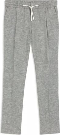 HUGO BOSS Slim-fit broek - Heren - Slim Fit Broeken - Grijs - XL - Leer - Broeken