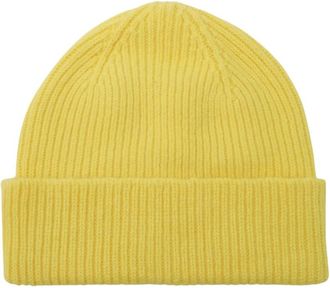 Le Bonnet Bea Beanie - Dames - Hoeden - Geel - ONE Size - Wol - Accessoires