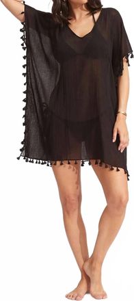 Seafolly Amnesia Kaftan Coverup In Black