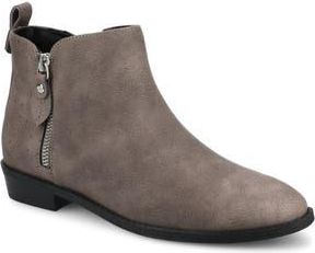 Journee Collection Ellis Round Toe Bootie in Vintage/grey at Nordstrom Rack, Size 8.5