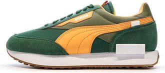 Puma Mens Green/Yellow Sneakers Future Rider, Green, 5 UK