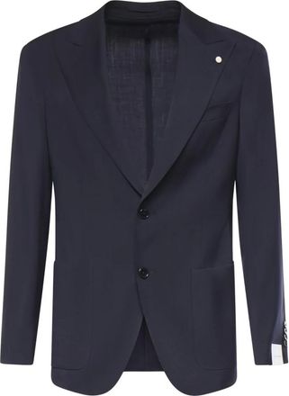 Lubiam Hombre, Chaquetas, Azul, Talla: XL