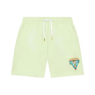 Casablanca Casual Shorts, male, Green, Size: XL Innocence Triangle Sweatshorts