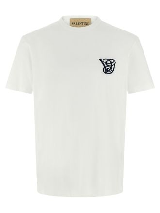 Valentino Garavani Mens Logo Embroidery T-Shirt