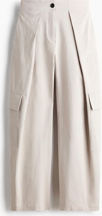 H&M Cargohose mit Wickeldetail - Hellbeige
