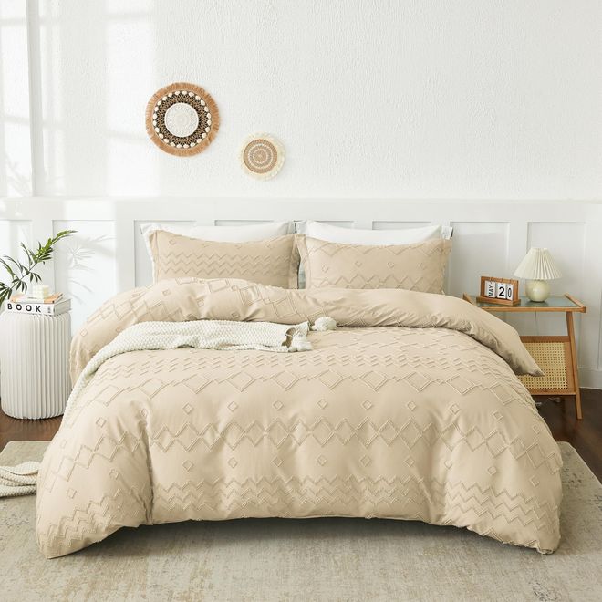 Boho-Ethno Bettwäsche-Set 135x200 Cm – Mikrofaser, Weich, Mit Reißverschluss, 2-teilig