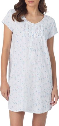 Eileen West Cotton Jersey Short Nightgown in Rose Bud Print at Nordstrom, Size X-Large